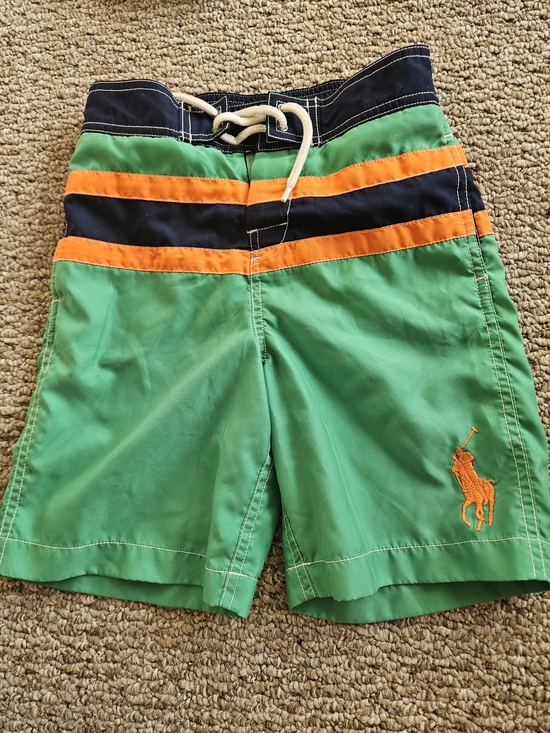 Ralph Lauren Other - Ralph Lauren Polo Kids Green Orange Swim Shorts/Swim Trunks - Size Small, 7yo